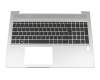 HP ProBook 450 G7 Tastatur inkl. Topcase DE (deutsch) schwarz/silber mit Backlight
