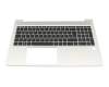HP ProBook 450 G9 Original Tastatur inkl. Topcase DE (deutsch) schwarz/silber mit Backlight