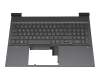 HP Victus 16-e1000 Original Tastatur inkl. Topcase DE (deutsch) grau/grau mit Backlight