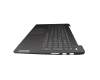 JHQE1 Original Lenovo Tastatur inkl. Topcase DE (deutsch) grau/grau mit Backlight Fingerprint (USB-C Ladeanschluss)
