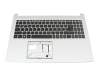 JYCZFBC Original Acer Tastatur inkl. Topcase DE (deutsch) schwarz/silber