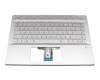 L26424-041 Original HP Tastatur inkl. Topcase DE (deutsch) silber/silber mit Backlight