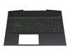 L57593-261 Original HP Tastatur inkl. Topcase RU (russisch) schwarz/schwarz mit Backlight