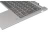 LCM17J66D0J686 Original Chicony Tastatur inkl. Topcase DE (deutsch) grau/silber mit Backlight