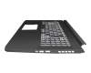 LG05P_N12B3L Original Acer Tastatur inkl. Topcase CH (schweiz) schwarz/weiß/schwarz mit Backlight
