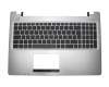 MP-12F56D0-5283W Original Asus Tastatur inkl. Topcase DE (deutsch) schwarz/silber