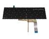 MSI GF66 12UGSK/12UGSO (MS-1583) Original Tastatur DE (deutsch) schwarz mit Backlight (Backlight rot)