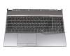 MSI GP65 10SFSK/10SESK (MS-16U7) Original Tastatur inkl. Topcase IT (italienisch) schwarz/grau mit Backlight