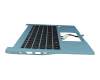 NK.I1313.01H Original Acer Tastatur inkl. Topcase DE (deutsch) schwarz/blau mit Backlight