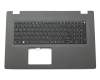 NKI151300J Original Acer Tastatur inkl. Topcase DE (deutsch) schwarz/grau