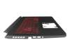 NKI15170L1 Original Acer Tastatur inkl. Topcase DE (deutsch) schwarz/schwarz mit Backlight