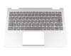 PD4SB-GE Original Lenovo Tastatur inkl. Topcase DE (deutsch) grau/silber mit Backlight