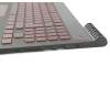 PK1313B5B13 Original LCFC Tastatur inkl. Topcase DE (deutsch) schwarz/schwarz mit Backlight