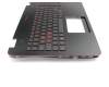 PK13183323S Original Compal Tastatur inkl. Topcase DE (deutsch) schwarz/schwarz mit Backlight