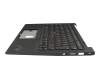 PK1329Q2D11 Original LCFC Tastatur inkl. Topcase DE (deutsch) schwarz/schwarz mit Backlight und Mouse-Stick