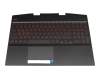 PK132JZ2A10 Original HP Tastatur inkl. Topcase DE (deutsch) schwarz/schwarz mit Backlight