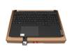 PK37B0 Original Lenovo Tastatur inkl. Topcase DE (deutsch) schwarz/schwarz mit Backlight (BL Weiß)