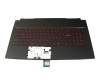 PN095689 Original MSI Tastatur inkl. Topcase DE (deutsch) schwarz/rot/schwarz mit Backlight