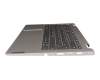 PR4SB-GR Original Lenovo Tastatur inkl. Topcase DE (deutsch) schwarz/grau mit Backlight