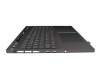 SG-B4600-2DA Original LiteOn Tastatur inkl. Topcase DE (deutsch) grau/grau mit Backlight