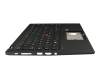SN20W73843 Original Lenovo Tastatur inkl. Topcase FR (französisch) schwarz/schwarz mit Backlight und Mouse-Stick