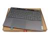 SN21K44624 Original Lenovo Tastatur inkl. Topcase CH (schweiz) grau/grau mit Backlight