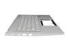 SV03P_A84SWL Original Acer Tastatur inkl. Topcase CH (schweiz) silber/silber mit Backlight