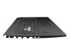 T041A2 Tastatur inkl. Topcase DE (deutsch) schwarz/transparent/schwarz mit Backlight