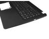 T21551 Tastatur inkl. Topcase DE (deutsch) schwarz/schwarz