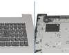 TLI31R Tastatur inkl. Topcase DE (deutsch) grau/silber B-Ware