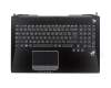 Tastatur (FR) + Topcase, Touchpad mit Silberrand für Asus ROG G750JS