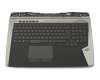 V153162AK1 Original Sunrex Tastatur inkl. Topcase DE (deutsch) schwarz/schwarz mit Backlight