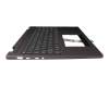 V192O2OFK2-GR Original Sunrex Tastatur inkl. Topcase DE (deutsch) grau/grau mit Backlight