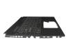 V210846EE1 Original Sunrex Tastatur inkl. Topcase DE (deutsch) grau/grau mit Backlight