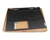 V223620GK2-GR Original Sunrex Tastatur inkl. Topcase DE (deutsch) schwarz/schwarz mit Backlight